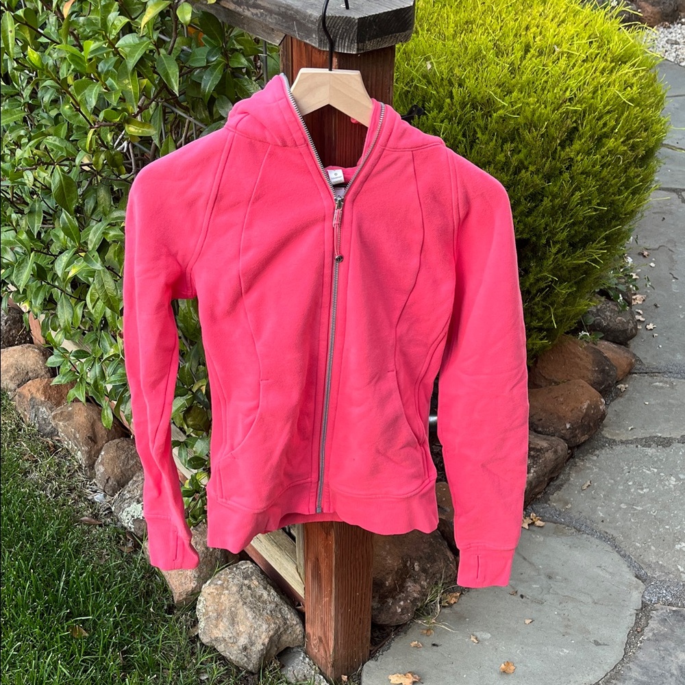 Lululemon Athletica Coral Zip-Up Hoodie